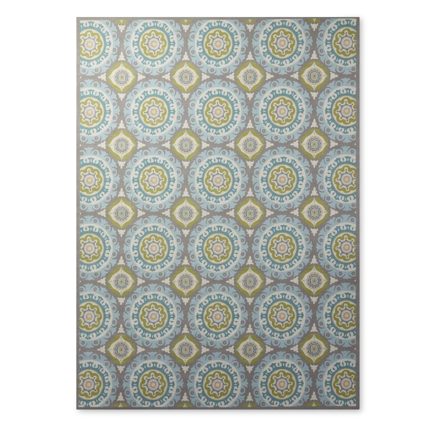 Waverly Sun N' Shade Indoor Outdoor Boho Medallion Area Teppich