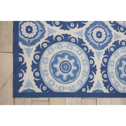 Waverly Sun N' Shade Indoor Outdoor Boho Medallion Area Teppich
