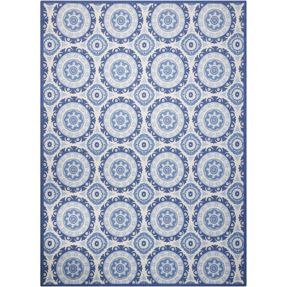 Waverly Sun N' Shade Indoor Outdoor Boho Medallion Area Teppich