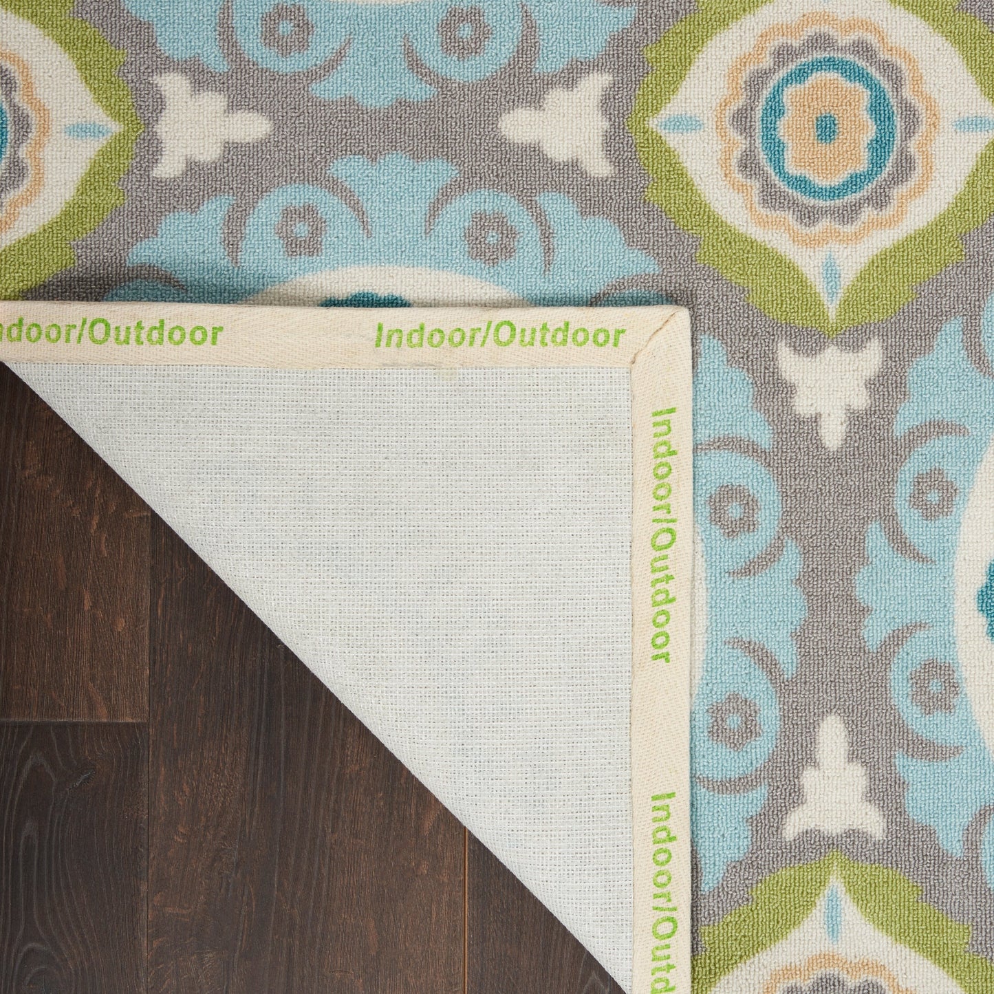 Waverly Sun N' Shade Indoor Outdoor Boho Medallion Area Teppich
