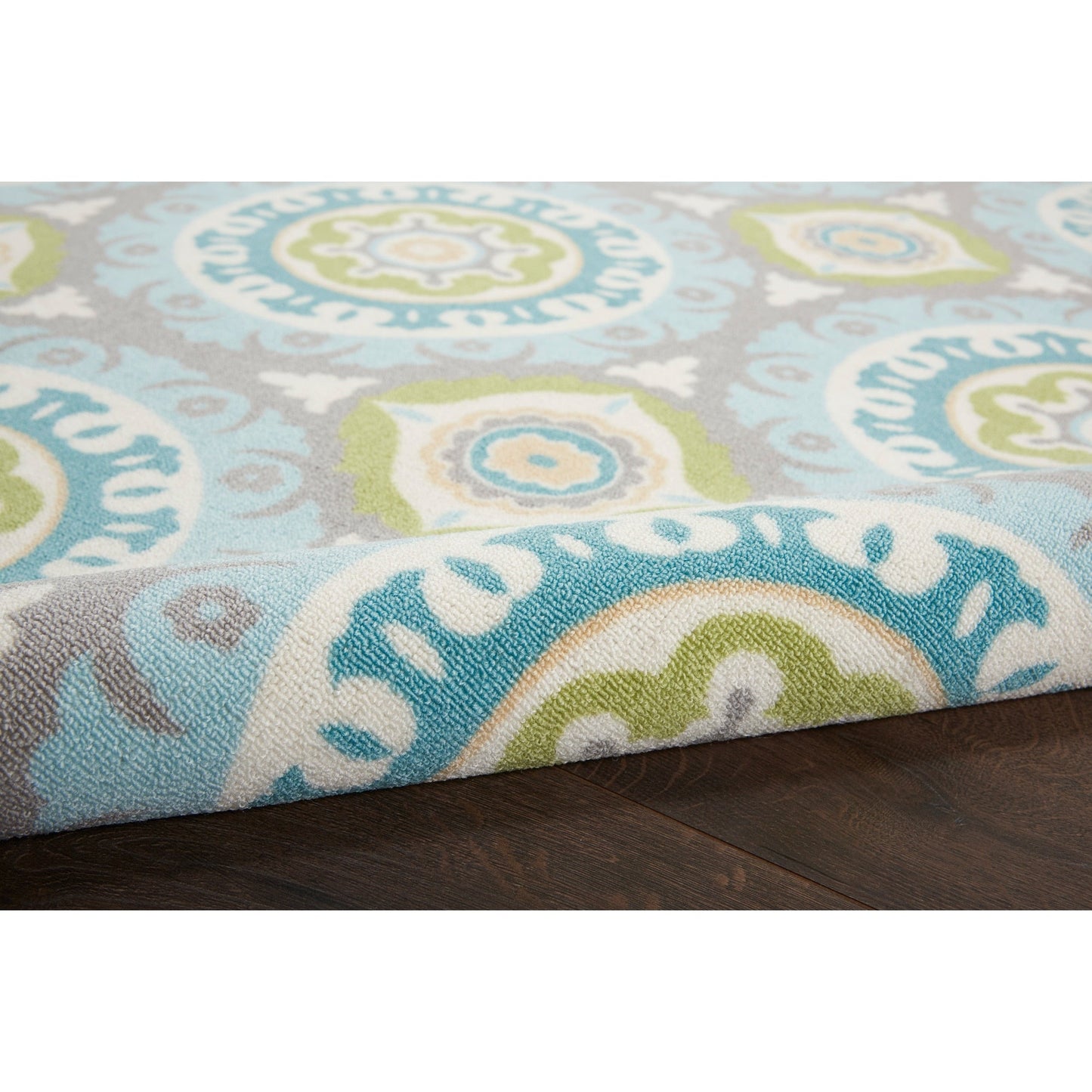 Waverly Sun N' Shade Indoor Outdoor Boho Medallion Area Teppich