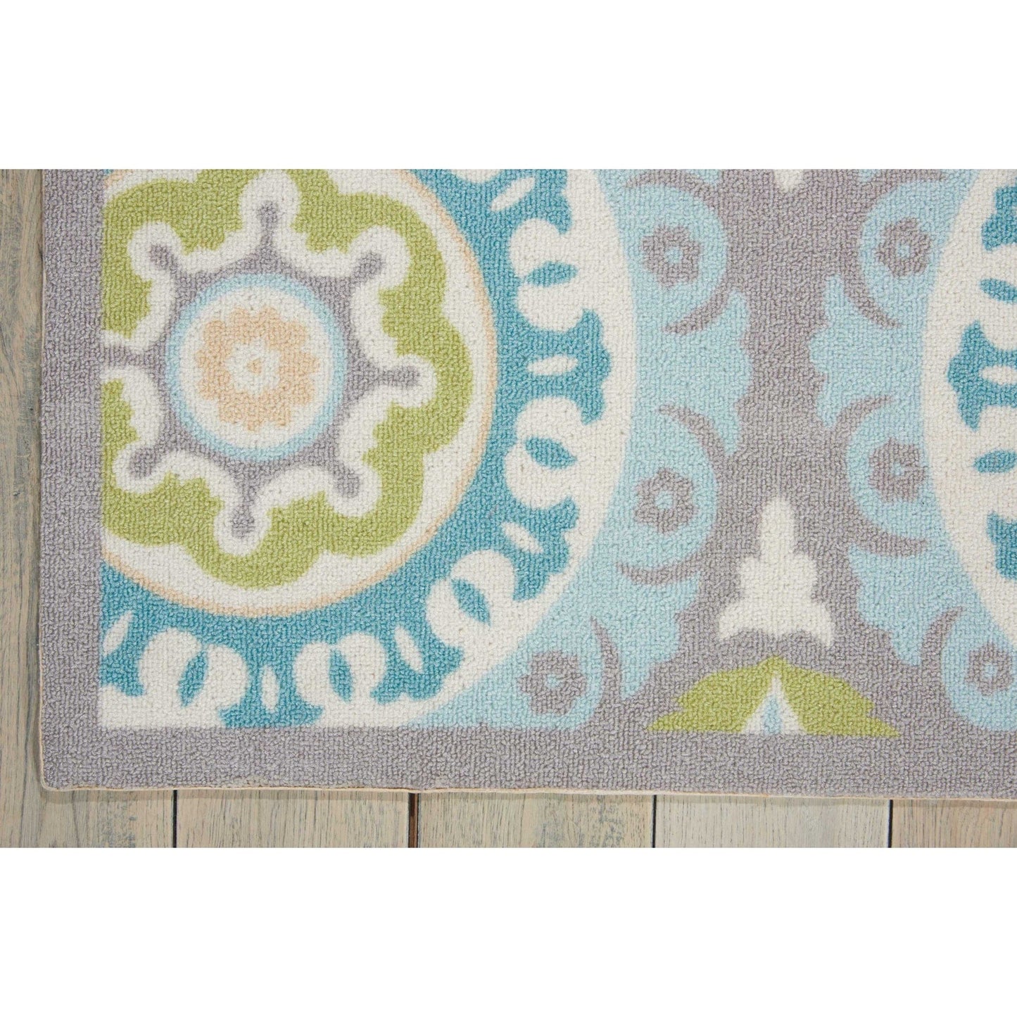 Waverly Sun N' Shade Indoor Outdoor Boho Medallion Area Teppich