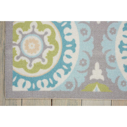 Waverly Sun N' Shade Indoor Outdoor Boho Medallion Area Teppich