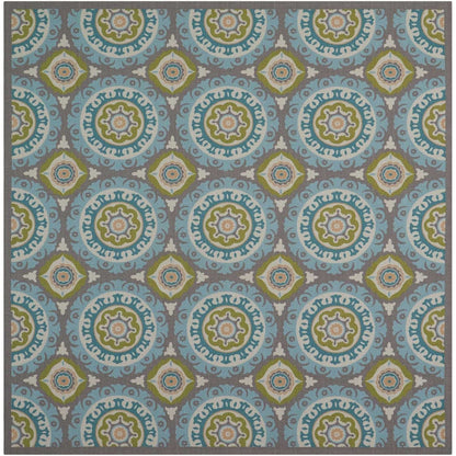 Waverly Sun N' Shade Indoor Outdoor Boho Medallion Area Teppich