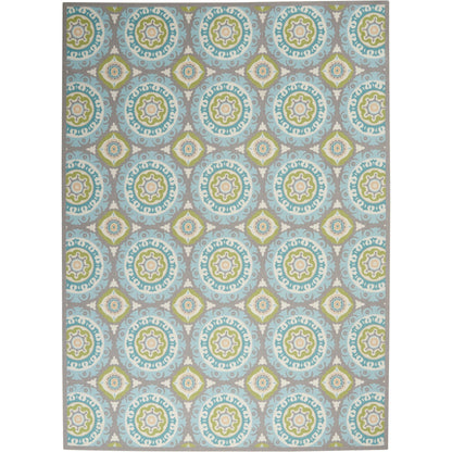 Waverly Sun N' Shade Indoor Outdoor Boho Medallion Area Teppich