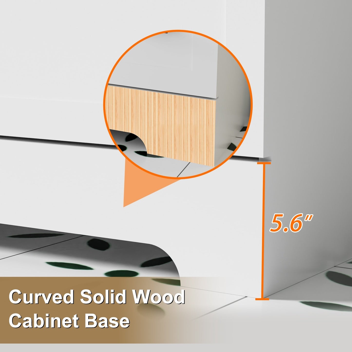 Wavy Line 30/36/48 Badezimmer-Waschtisch-Set mit Waschbecken und Wasserhahn