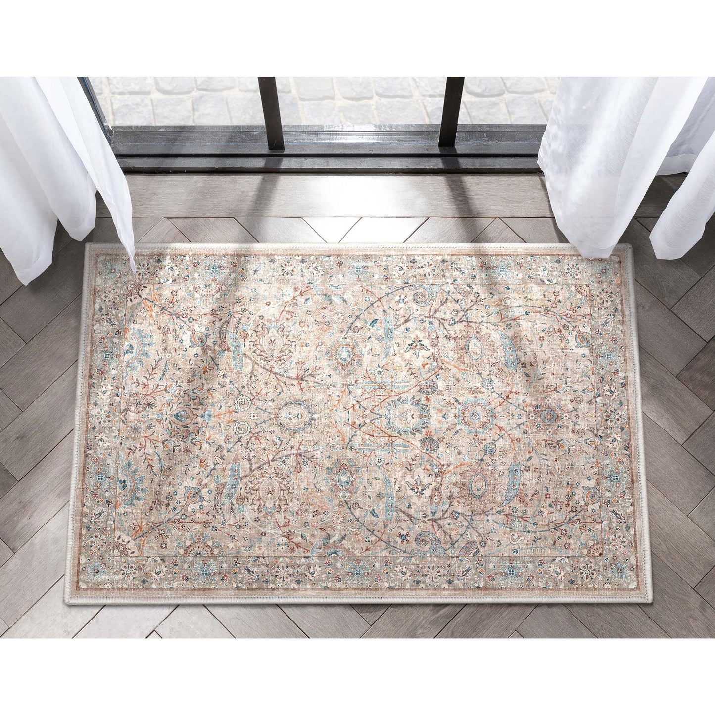 Well Woven Asha Vintage Emilia Flachgewebe-Teppich