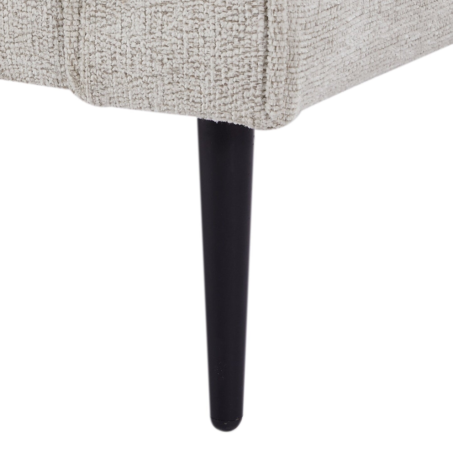 White 56.69 High-Tech Fabric Upholstered Sofa with 2 Pillows for Living Room