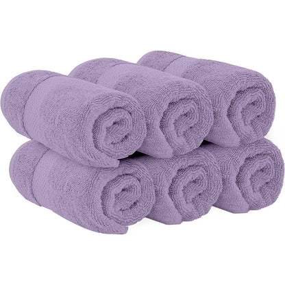 Weißes klassisches Luxus-Baumwollhandtuch 16x30 - 6er-Set
