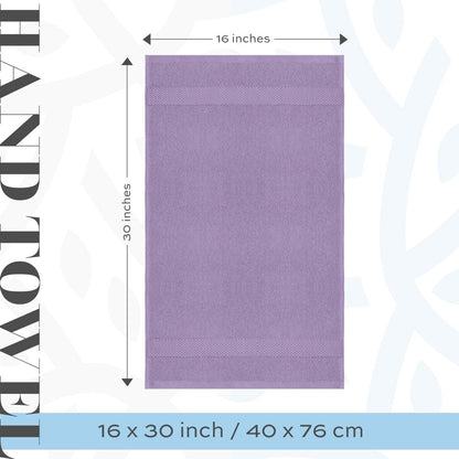 Weißes klassisches Luxus-Baumwollhandtuch 16x30 - 6er-Set