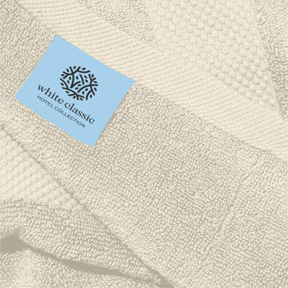 Weißes klassisches Luxus-Baumwollhandtuch 16x30 - 6er-Set
