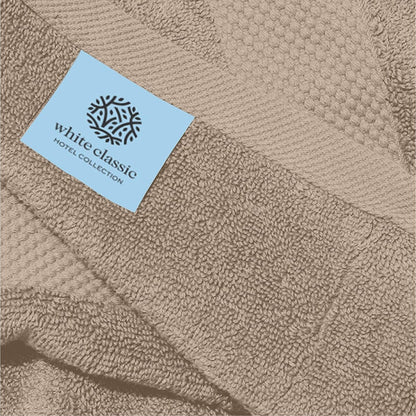 Weißes klassisches Luxus-Baumwollhandtuch 16x30 - 6er-Set