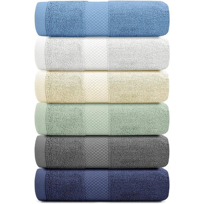 Weißes klassisches Luxus-Baumwollhandtuch 16x30 - 6er-Set