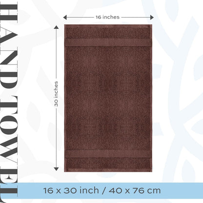 Weißes klassisches Luxus-Baumwollhandtuch 16x30 - 6er-Set