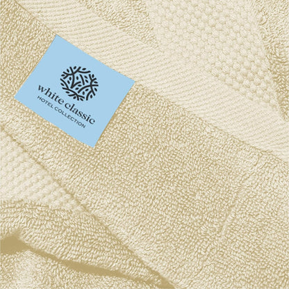 Weißes klassisches Luxus-Baumwollhandtuch 16x30 - 6er-Set