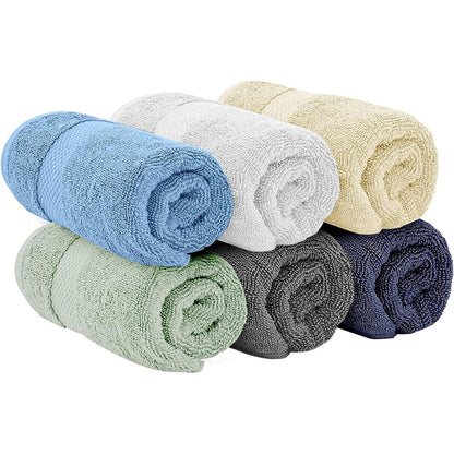 Weißes klassisches Luxus-Baumwollhandtuch 16x30 - 6er-Set
