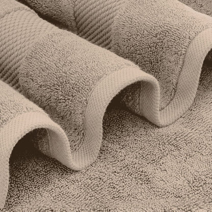 Weißes klassisches Luxus-Badetuch aus Baumwolle in Übergröße, 35 x 70 cm, 2er-Set