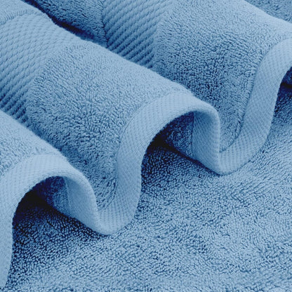 Weißes klassisches Luxus-Badetuch aus Baumwolle in Übergröße, 35 x 70 cm, 2er-Set
