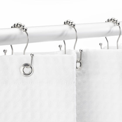 Whitmor Rostfreier Edelstahl Doppelseitige Duschhaken, 12er-Set, Silber