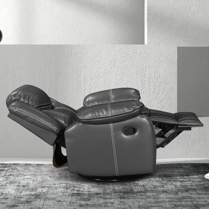 Breiter Sitz, strapazierfähiger Massage- und Wärmesessel aus Leder