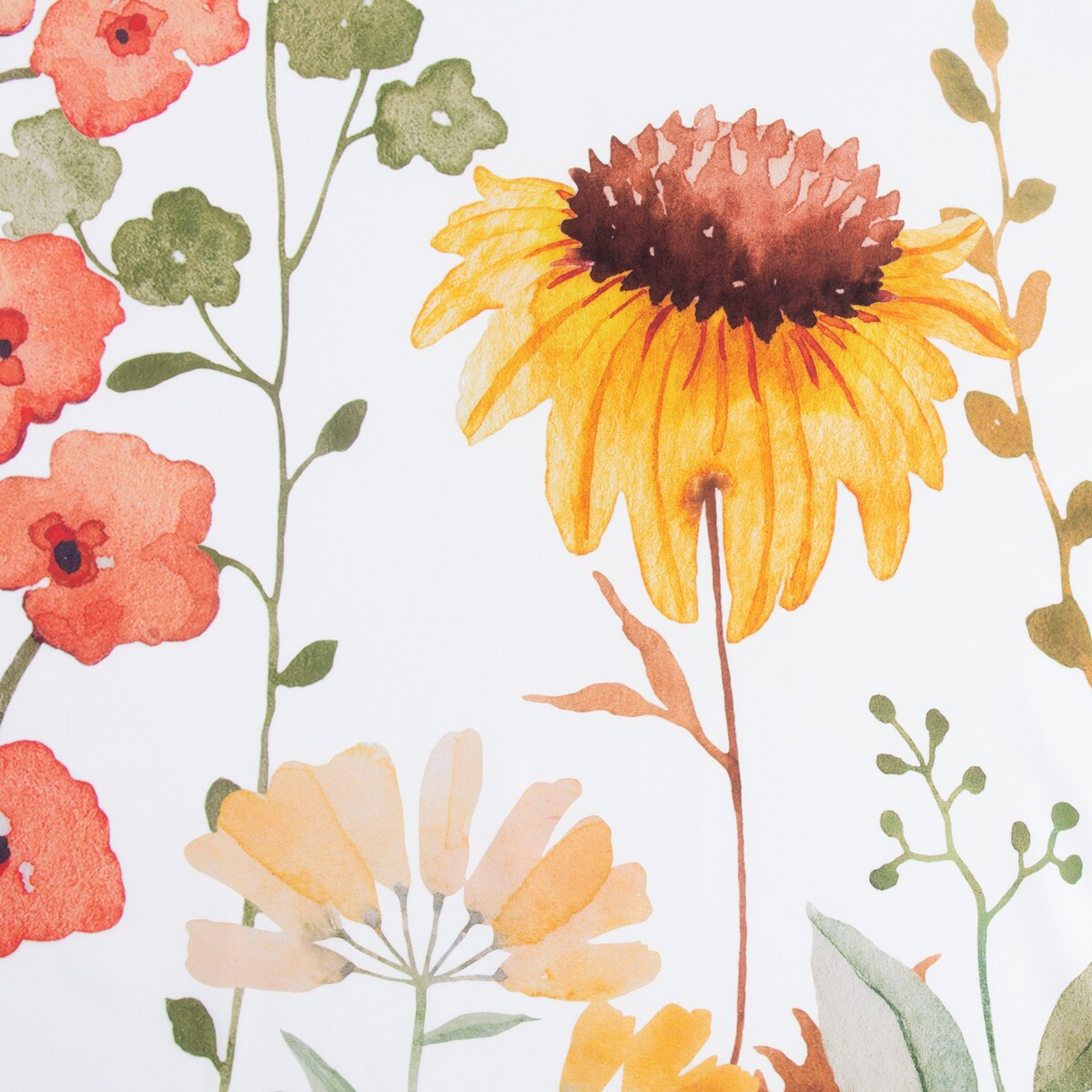 Wild Garden Duschvorhang aus Polyestergewebe, bedruckt, 70 x 72