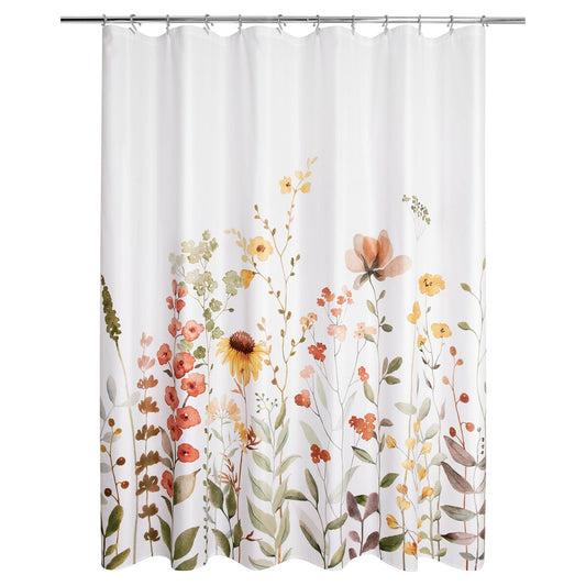 Wild Garden Duschvorhang aus Polyestergewebe, bedruckt, 70 x 72