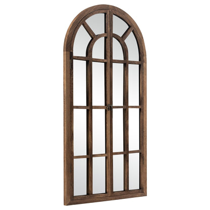 Fensterspiegel, gewölbter Holzspiegel, 180 cm lang x 78 cm breit