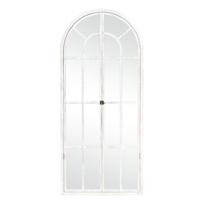 Fensterspiegel, gewölbter Holzspiegel, 180 cm lang x 78 cm breit