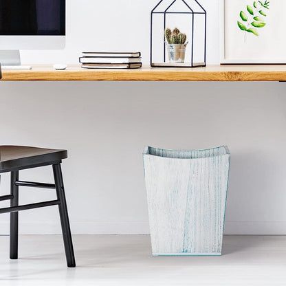Holz-Mülleimer, rustikaler Papierkorb im Bauernhausstil