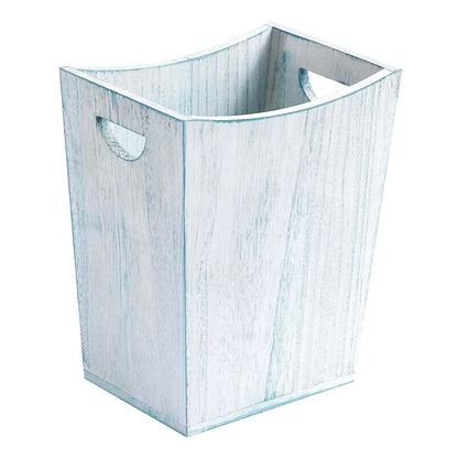 Holz-Mülleimer, rustikaler Papierkorb im Bauernhausstil