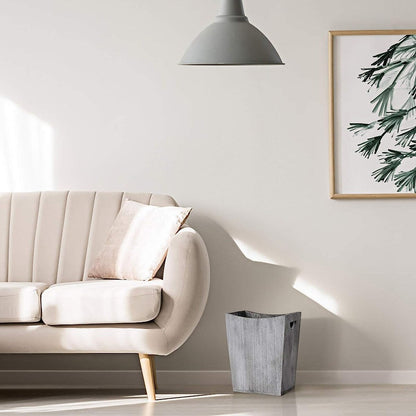 Holz-Mülleimer, rustikaler Papierkorb im Bauernhausstil