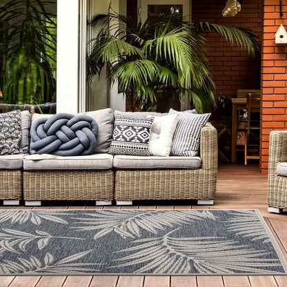 World Rug Gallery – Moderner Teppich für drinnen und draußen mit Blumenmuster