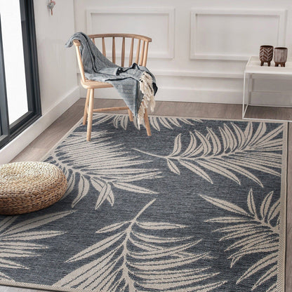 World Rug Gallery – Moderner Teppich für drinnen und draußen mit Blumenmuster