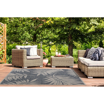 World Rug Gallery – Moderner Teppich für drinnen und draußen mit Blumenmuster