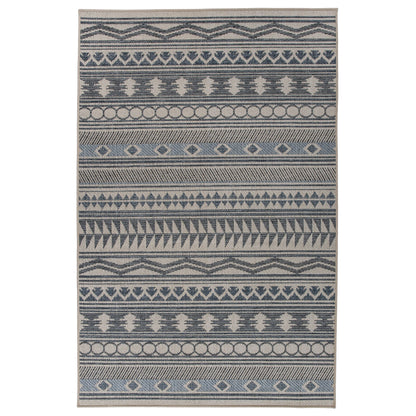World Rug Gallery Moderner Bohemian Global Teppich für drinnen und draußen