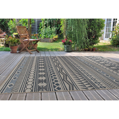 World Rug Gallery Moderner Bohemian Global Teppich für drinnen und draußen
