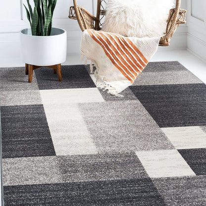 World Rug Gallery Rutschfester Teppich im modernen Boxen-Design