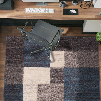 World Rug Gallery Rutschfester Teppich im modernen Boxen-Design