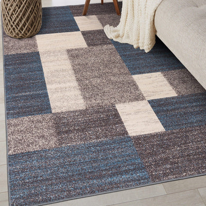 World Rug Gallery Rutschfester Teppich im modernen Boxen-Design