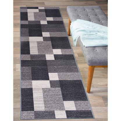 World Rug Gallery Rutschfester Teppich im modernen Boxen-Design