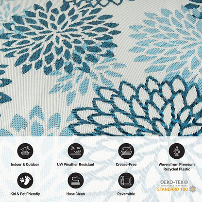 World Rug Gallery – Moderne, florale Aloha-Wendeteppiche aus recyceltem Kunststoff