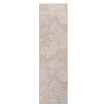 World Rug Gallery Modern Floral Flowers Textured Flat Weave Indoor/Outdoor Area Rug