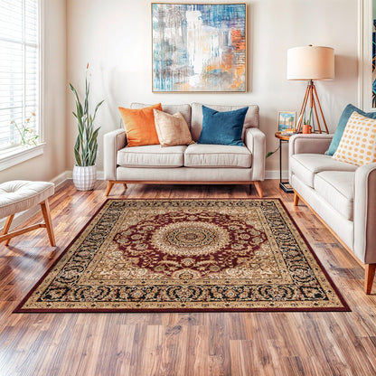 World Rug Gallery Traditioneller orientalischer Medaillon-Teppich