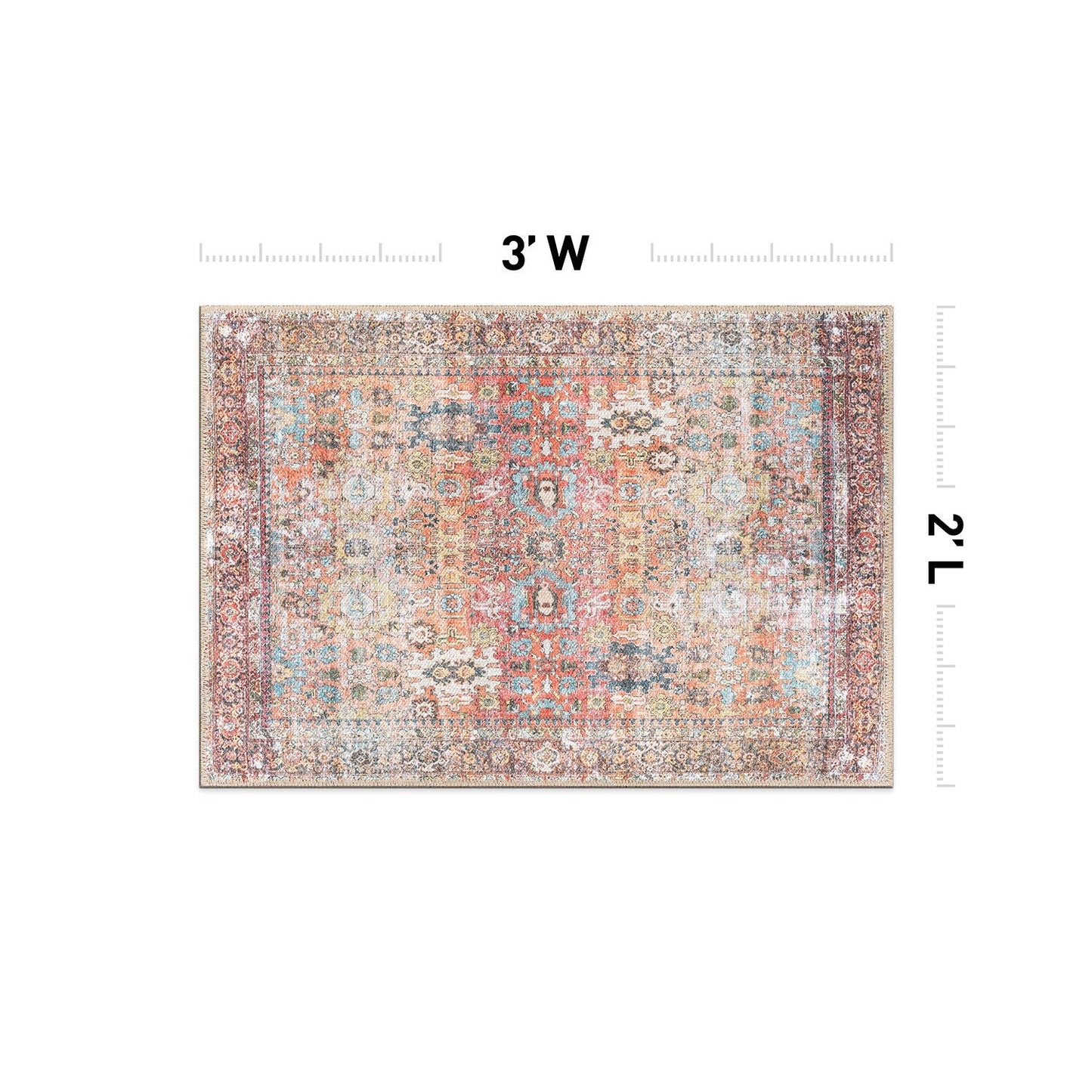 World Rug Gallery Übergangsteppich im Used-Look, maschinenwaschbar, rutschfest