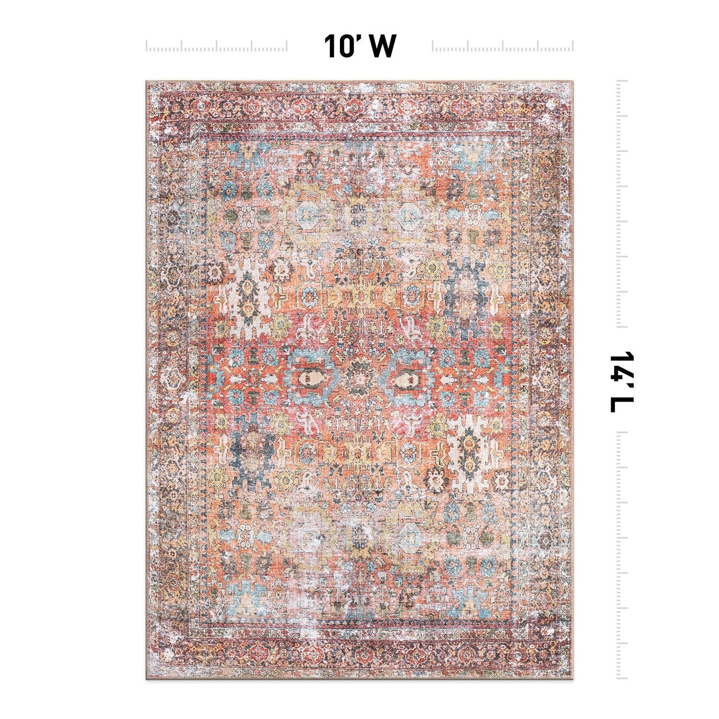 World Rug Gallery Übergangsteppich im Used-Look, maschinenwaschbar, rutschfest