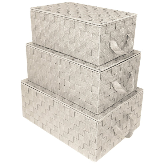 Geflochtenes Aufbewahrungskorb-Set – N/A