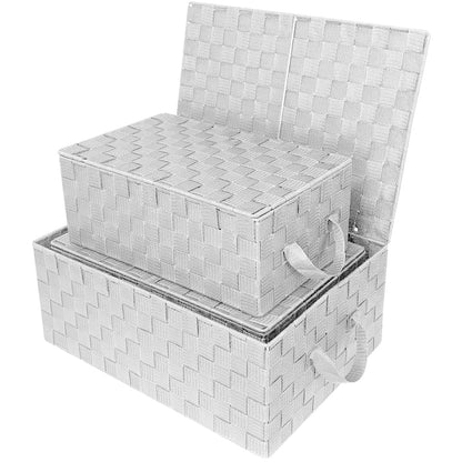 Geflochtenes Aufbewahrungskorb-Set – N/A