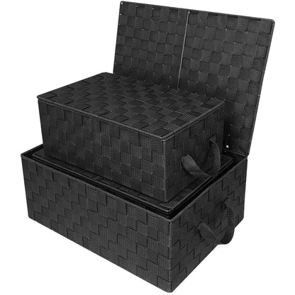 Geflochtenes Aufbewahrungskorb-Set – N/A
