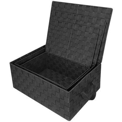 Geflochtenes Aufbewahrungskorb-Set – N/A