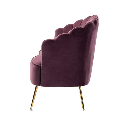 Xabier 52''Loveseat with Flower Shaped Back Design